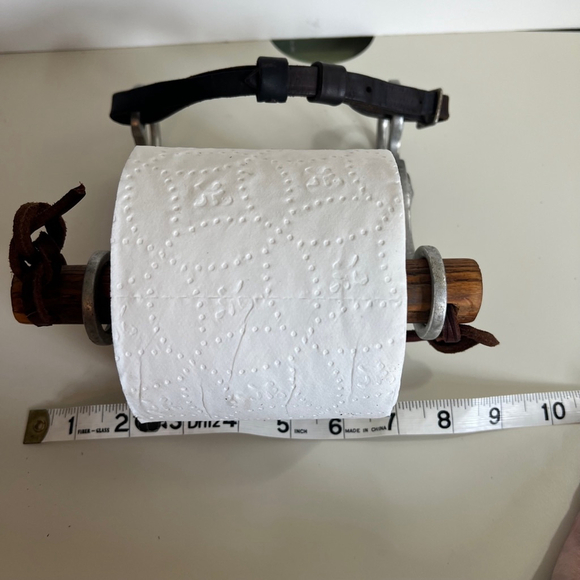 Rare Vintage Silver western Horse Bit Toilet Paper Holder‎ - Picture 10 of 13